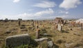 Field of gravestones in Armenia Royalty Free Stock Photo