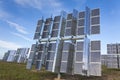 A Field of Green Energy Photovoltaic Solar Panels