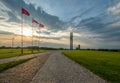 Monument on the field of Grunwald place of famous medieval battle in 1410 Royalty Free Stock Photo