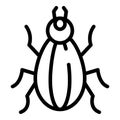 Field insect icon, outline style Royalty Free Stock Photo