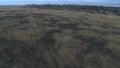 Field landscape aerial shot.