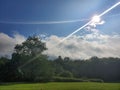 Field of lightbeams Royalty Free Stock Photo