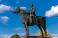 Field Marshal Vojvoda Zivojin Misic, monument in Mionica, town Serbia Royalty Free Stock Photo