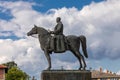 Field Marshal Vojvoda Zivojin Misic, monument in Mionica, town Serbia Royalty Free Stock Photo