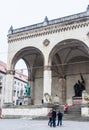 Field Marshall`s Hall, Feldherrnhalle, located on Odeonsplatz,