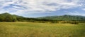 Field and Mountain Panorama Royalty Free Stock Photo