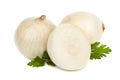 Field mushroom and parsley Royalty Free Stock Photo