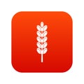 Field spike icon digital red