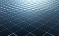 Field of squares, grid background, global network