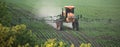 Field Transformation: Witnessing the Tractor's Spraying Expertise
