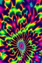 a field of unique and interesting flowers with beautiful unique fractal designs flowing liquid generated by ai