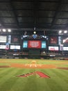 On Field View At A Baseball Game.