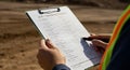 Field Worker SOP Checklist Task Completion and Accountability Ensuring efficient workflow accountability and task completion Royalty Free Stock Photo