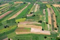 Fields from aeroplane