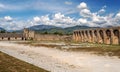 Fields of Ainsa with castle Royalty Free Stock Photo