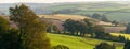 Fields of Berry Pomeroy Village in Devon Royalty Free Stock Photo