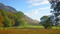 Fields between Crummock Water and Buttermere Lake District Cumbria UK Royalty Free Stock Photo