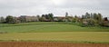 Fields and farms panorama Royalty Free Stock Photo