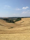 Fields and meadows in Tuscany, Italy Royalty Free Stock Photo