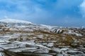 Fields - Snow Covered Farm in Langza Village, Spiti Valley, Himachal Pradesh Royalty Free Stock Photo