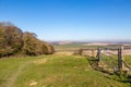 Fields in the South Downs in Sussex Royalty Free Stock Photo