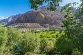 Fields in Turtuk Viilage - Landscape of Nubra Valley in Leh Ladakh, Jammu and Kashmir, India Royalty Free Stock Photo