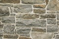 Fieldstone held together with cement to form a wall Royalty Free Stock Photo