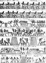 Fieldwork of the ancient Egyptians in the old book the The General history, by I.N.Borozdin