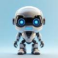 Fierce and Adorable Robot in Full Growth: Perfect for Metaverse Gaming.