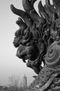 Fierce beast sculpture Royalty Free Stock Photo