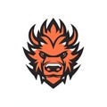 Fierce Bulldog Head Logo for Esports.