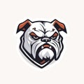 Fierce Bulldog Head Logo for Esports.