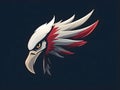 Fierce Eagle Head E-Sports Mascot Logo Royalty Free Stock Photo