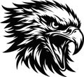 Fierce Eagle Head Vector Illustration Royalty Free Stock Photo