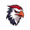 Fierce Falcon Esports Logo on White Background . Royalty Free Stock Photo