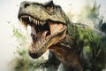 Fierce and Ferocious: A Dinosaur\'s Angry Expression Captured in