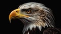 Fierce Fury: A Closeup Glimpse of a Determined Bald Eagle\'s Inte