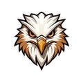 Fierce Hawk Esports Logo on White Background . Royalty Free Stock Photo