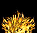Fierce Raging Fire Flames Royalty Free Stock Photo
