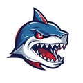 Fierce Shark Esports Logo on White Background .