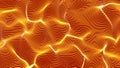 Fiery abstract waves background - shape made of lines