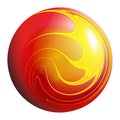 Fiery ball Royalty Free Stock Photo