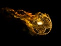 Fiery ball Royalty Free Stock Photo
