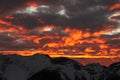 Fiery Banff sunset