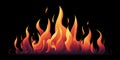 Fiery Blaze Intense Flame Illustration Royalty Free Stock Photo
