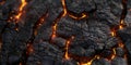 Fiery Close-Up: Burning Fire on Wood
