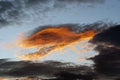 Fiery Cloud Royalty Free Stock Photo
