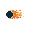 Fiery Comet Vector Illustration for  and Graphic Design Projects Royalty Free Stock Photo