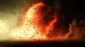 Fiery Debris Vortex Royalty Free Stock Photo