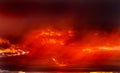 Fiery Desert Sunset Arizona In Red